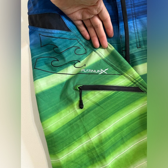 NWT BILLABONG Flux Stretch Boardshort Royal Green 22” ITEM NO. 19465M117TFLU - Picture 11 of 11